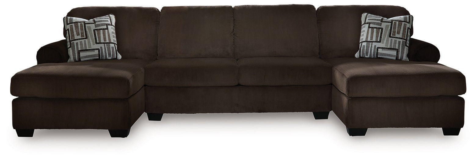 Kimlee Sectional with Double Chaise - Faith Furniture (Manhattan, KS)