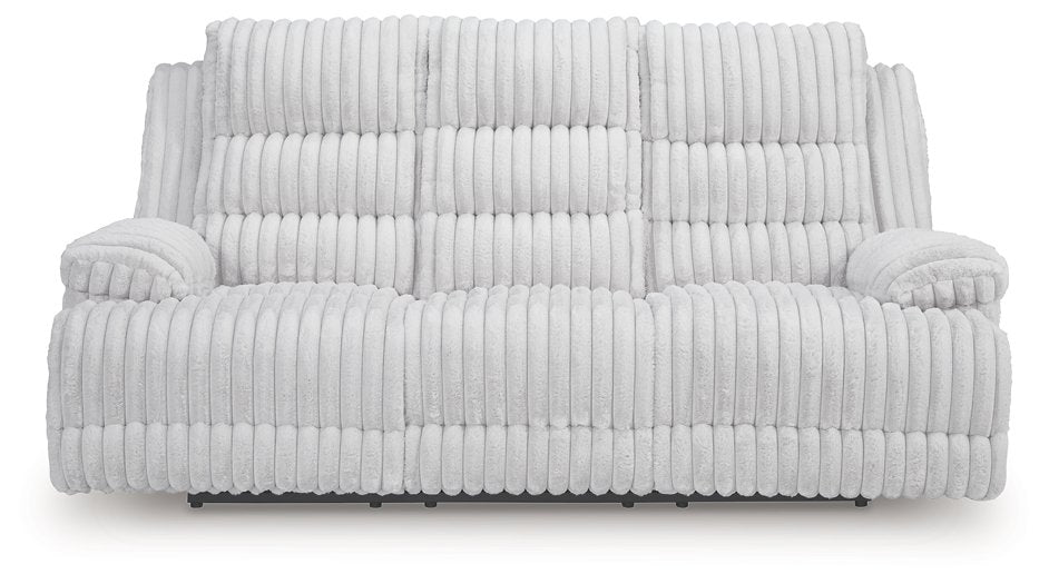 Rhines Falls Power Reclining Sofa with Drop Down Table - Faith Furniture (Manhattan, KS)