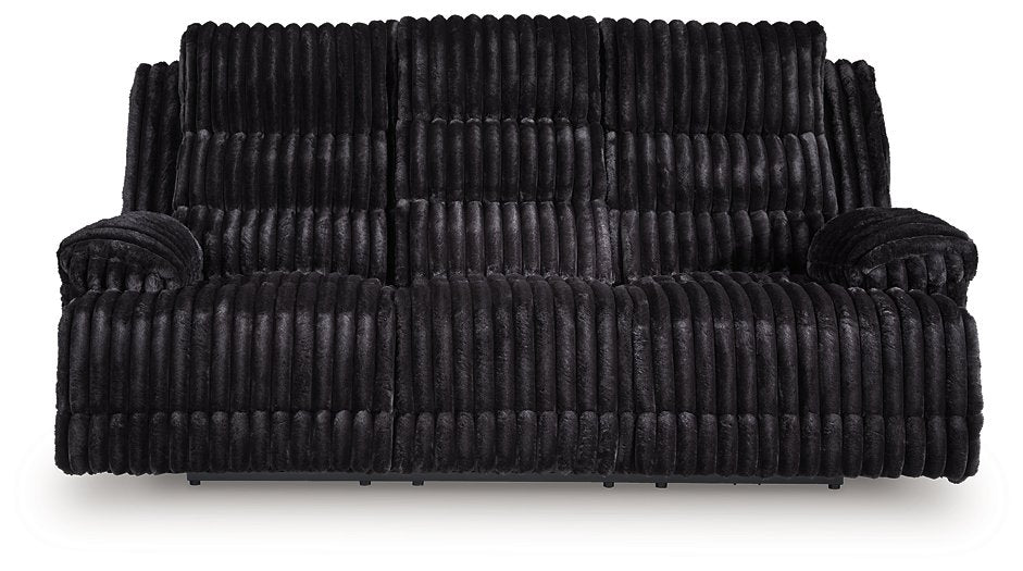 Rhine Falls Power Reclining Sofa with Drop Down Table - Faith Furniture (Manhattan, KS)