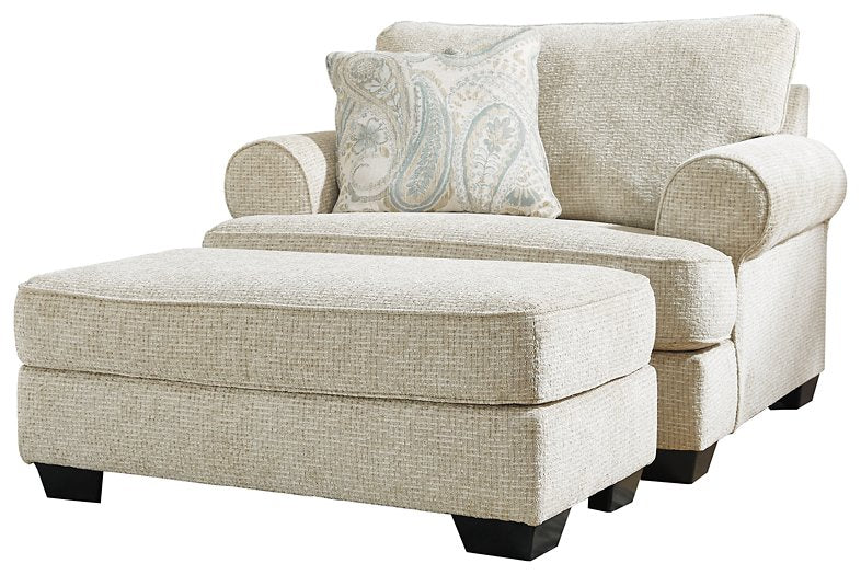 Monaghan Oversized Chair and Ottoman - Faith Furniture (Manhattan, KS)