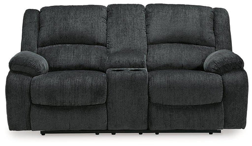 Draycoll Power Reclining Loveseat with Console - Faith Furniture (Manhattan, KS)