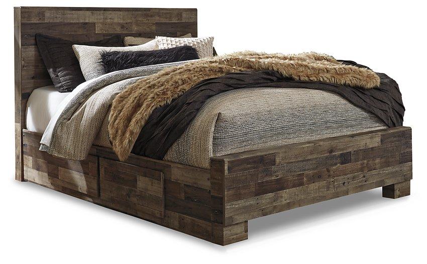 Derekson Bed with 2 Side Storage - Faith Furniture (Manhattan, KS)