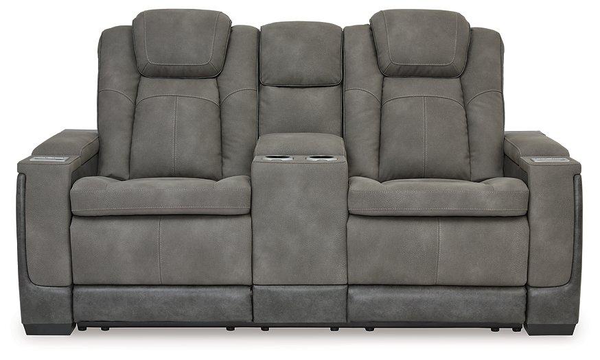 Next-Gen DuraPella Power Reclining Loveseat with Console - Faith Furniture (Manhattan, KS)