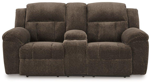 Frohn Reclining Loveseat with Console - Faith Furniture (Manhattan, KS)