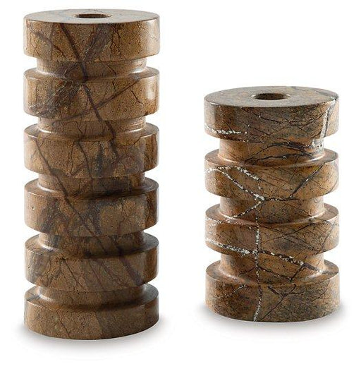 Emsleyfield Candle Holder Set (Set of 2) - Faith Furniture (Manhattan, KS)