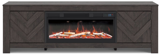 Cayboni 71" TV Stand with Electric Fireplace - Faith Furniture (Manhattan, KS)