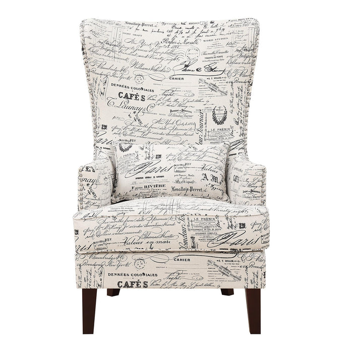 Kori Accent Chair in French Script - Faith Furniture (Manhattan, KS)