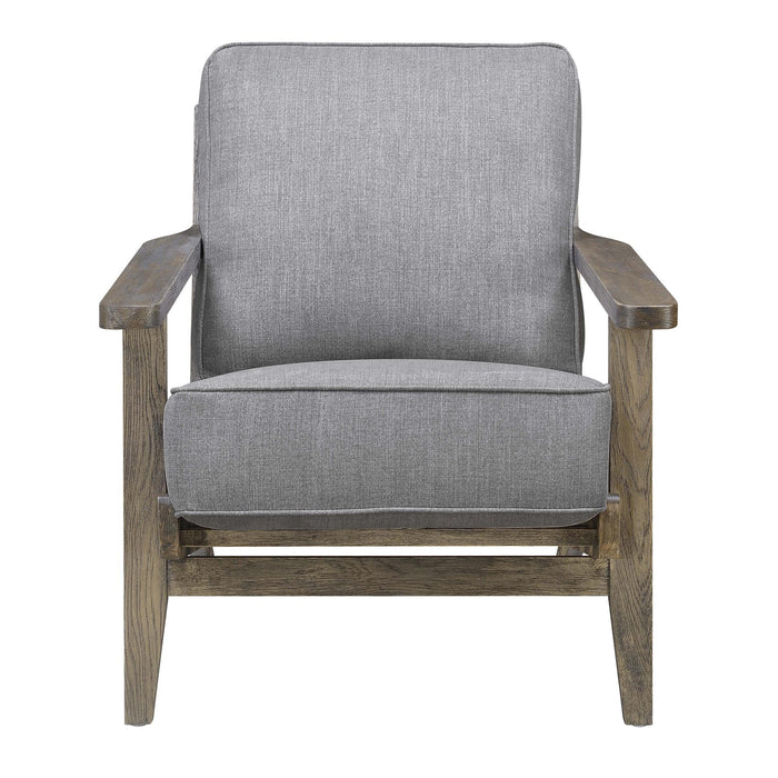 Metro Accent Chair in Slate w/ Antique Legs - Faith Furniture (Manhattan, KS)