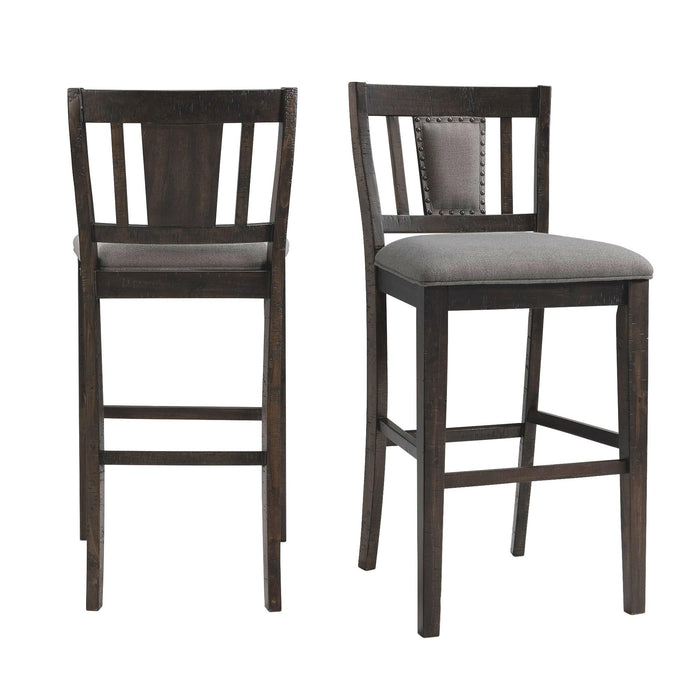 Morrison 30" Slat Back Bar Stool Set of 2 - Faith Furniture (Manhattan, KS)
