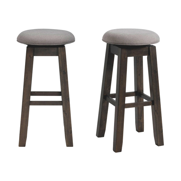Morrison 30" Swivel Backless Bar Stool Set of 2 - Faith Furniture (Manhattan, KS)