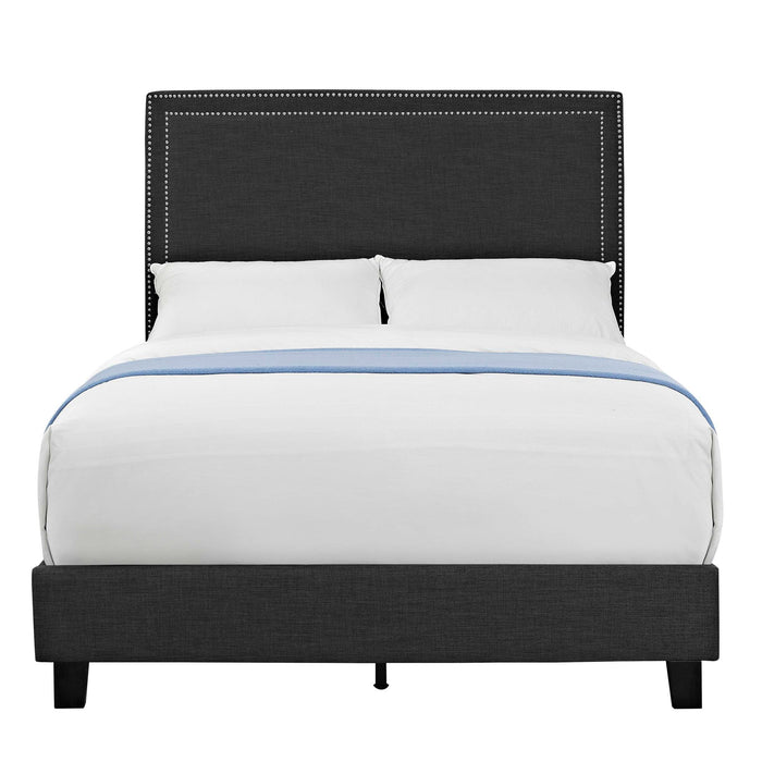 Erica Upholstered Full Platform Bed - Faith Furniture (Manhattan, KS)
