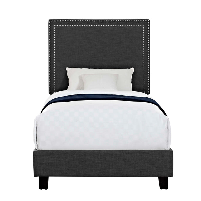Erica Upholstered Twin Platform Bed - Faith Furniture (Manhattan, KS)