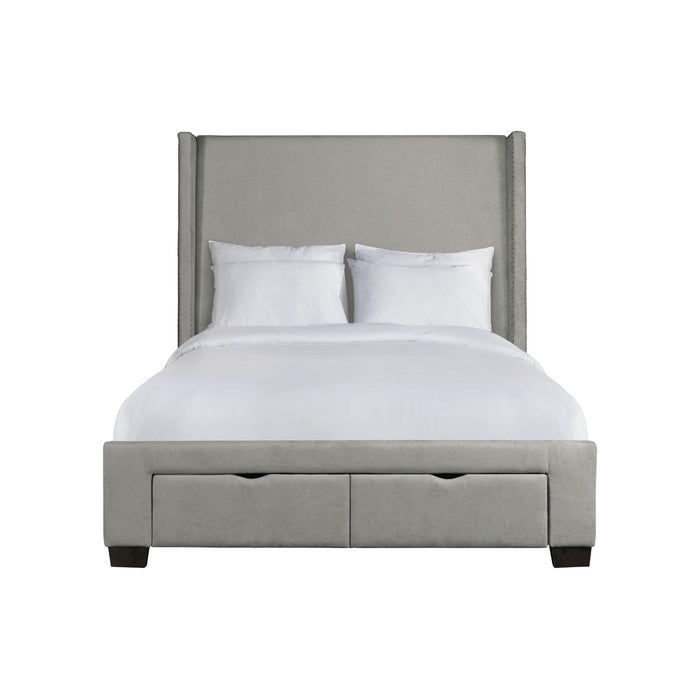 Magnolia Queen Upholstered Storage Bed - Faith Furniture (Manhattan, KS)