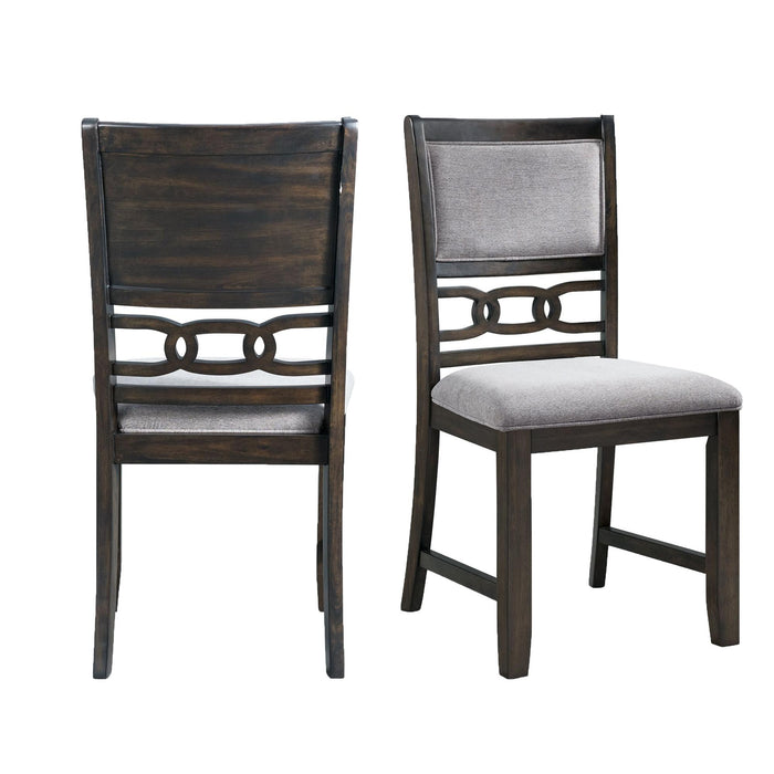 Amherst Standard Height Side Chair Set in Walnut of 2 - Faith Furniture (Manhattan, KS)