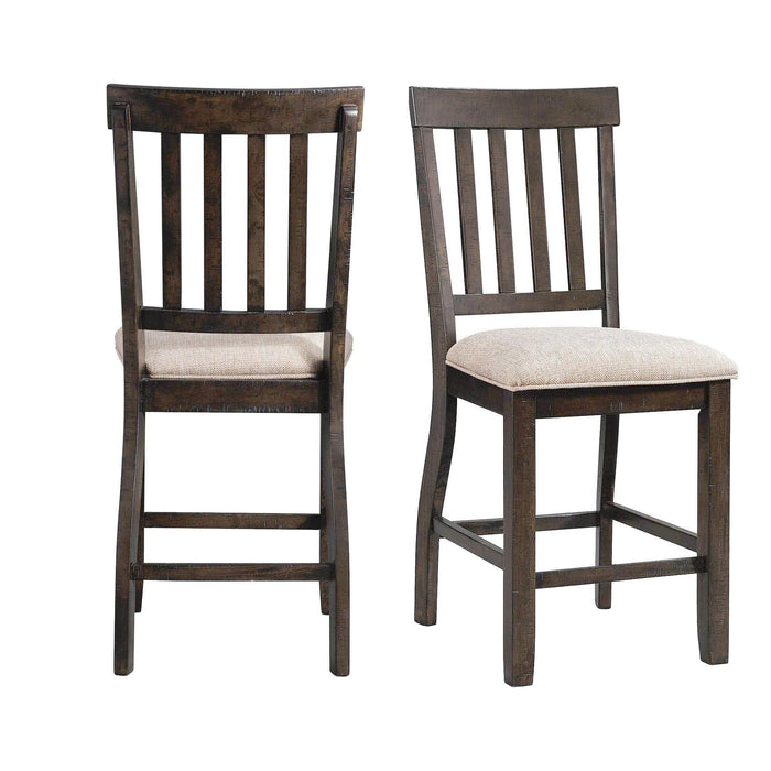 Stone Counter Slat Back Side Chair Set of 2 - Faith Furniture (Manhattan, KS)