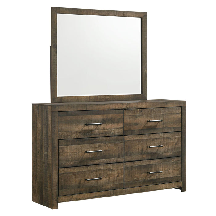Bailey 6-Drawer Dresser & Mirror Set - Faith Furniture (Manhattan, KS)