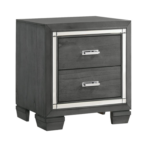 Titanium 2-Drawer Nightstand - Faith Furniture (Manhattan, KS)