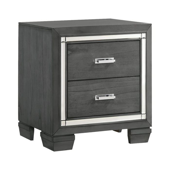 Titanium 2-Drawer Nightstand - Faith Furniture (Manhattan, KS)