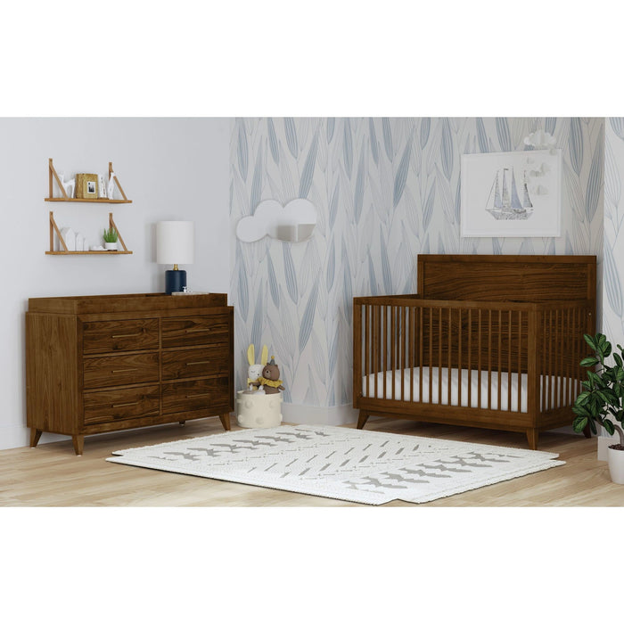 Malia Dresser and Topper in Walnut