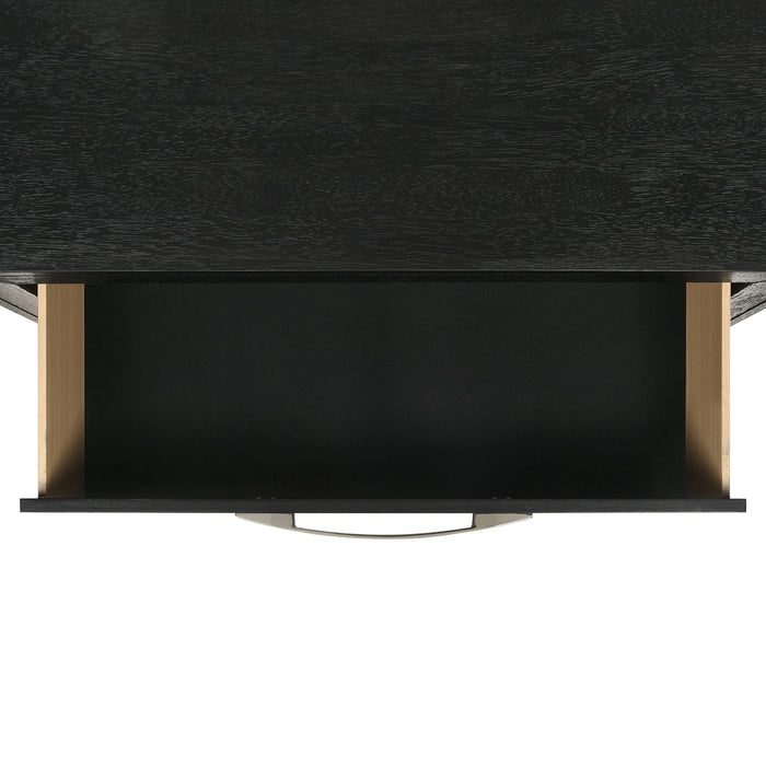 Allan 2-Drawer Nightstand in Black
