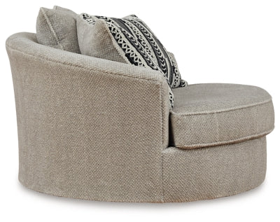 Calnita Oversized Swivel Accent Chair - Faith Furniture (Manhattan, KS)