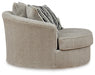 Calnita Oversized Swivel Accent Chair - Faith Furniture (Manhattan, KS)