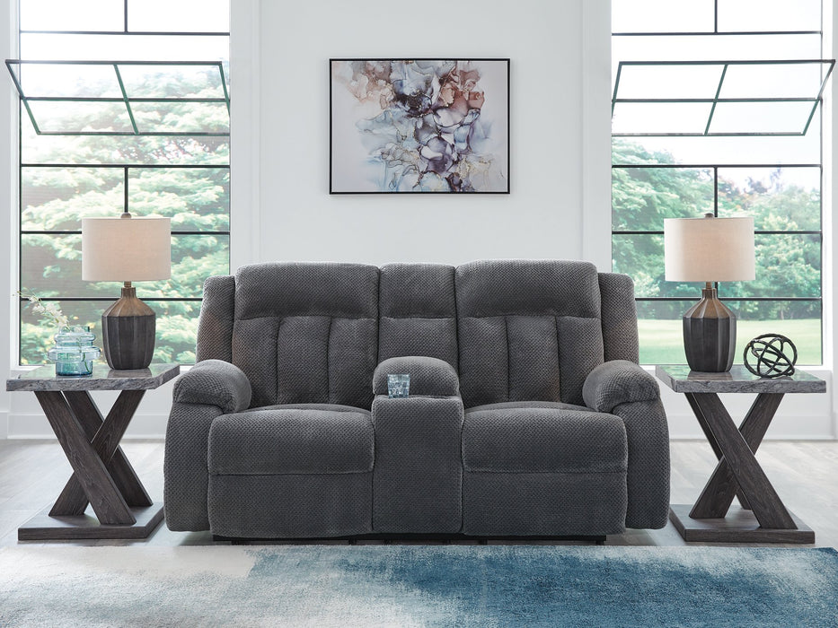 Observation Power Reclining Loveseat with Console - Faith Furniture (Manhattan, KS)