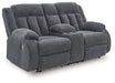 Observation Power Reclining Loveseat with Console - Faith Furniture (Manhattan, KS)