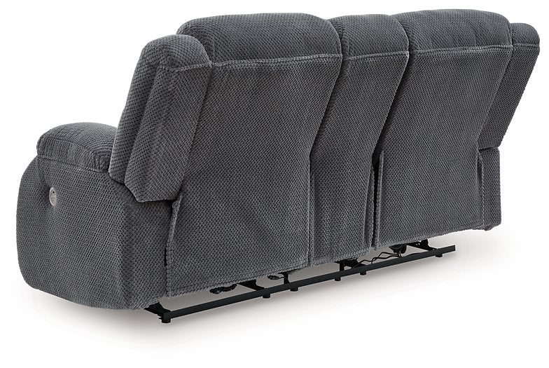 Observation Power Reclining Loveseat with Console - Faith Furniture (Manhattan, KS)