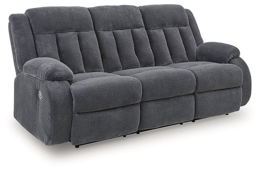 Observation Power Reclining Sofa with Drop Down Table - Faith Furniture (Manhattan, KS)