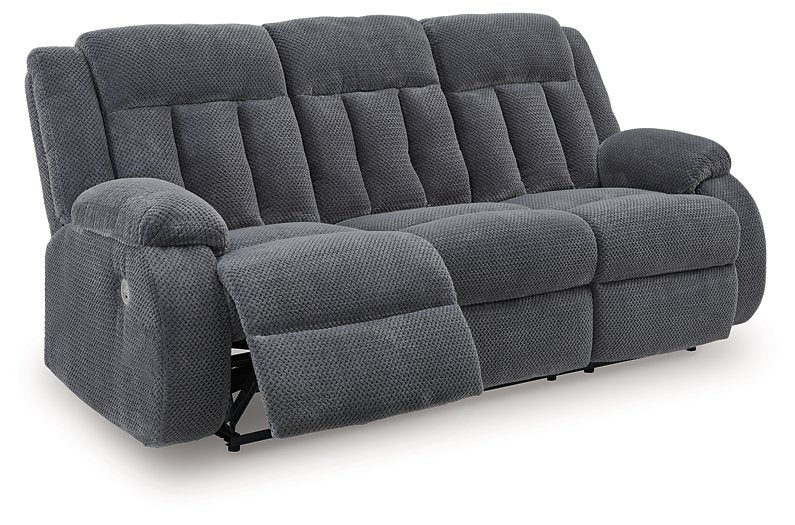 Observation Power Reclining Sofa with Drop Down Table - Faith Furniture (Manhattan, KS)