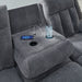Observation Power Reclining Sofa with Drop Down Table - Faith Furniture (Manhattan, KS)