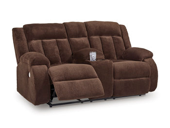 Observation Power Reclining Loveseat with Console - Faith Furniture (Manhattan, KS)