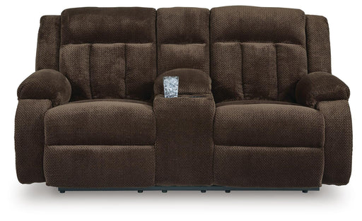 Observation Power Reclining Loveseat with Console - Faith Furniture (Manhattan, KS)