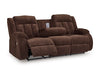 Observation Power Reclining Sofa with Drop Down Table - Faith Furniture (Manhattan, KS)