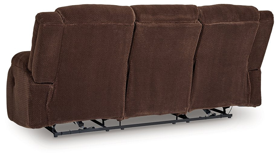 Observation Power Reclining Sofa with Drop Down Table - Faith Furniture (Manhattan, KS)