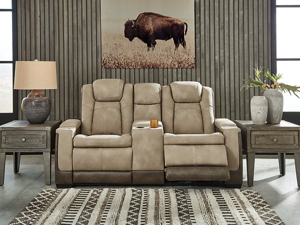 Next-Gen DuraPella Power Reclining Loveseat with Console - Faith Furniture (Manhattan, KS)