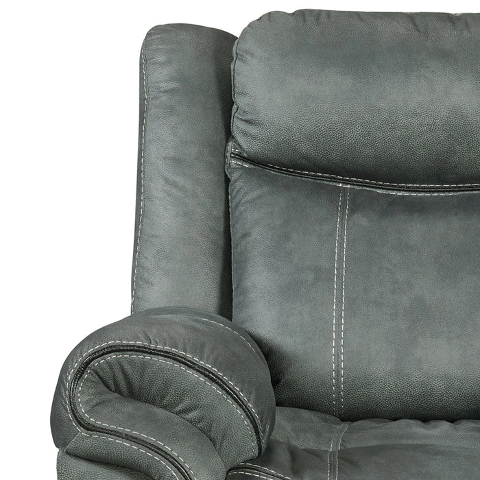 Sorrento Motion Loveseat with Console in FB367 Charcoal