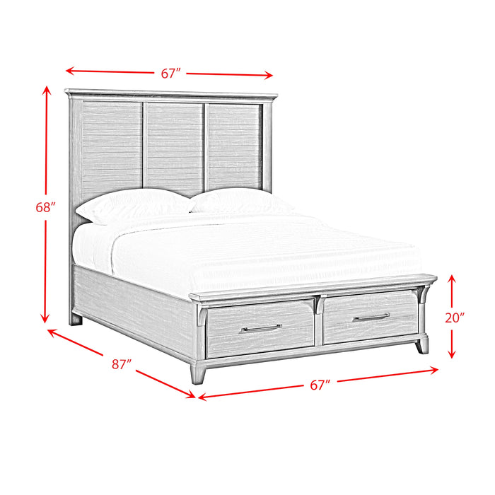 Montrose Storage Bedroom Set in Espresso & Brown