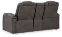 Fyne-Dyme Power Reclining Loveseat with Console - Faith Furniture (Manhattan, KS)