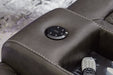 Fyne-Dyme Power Reclining Loveseat with Console - Faith Furniture (Manhattan, KS)