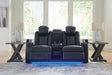 Fyne-Dyme Power Reclining Loveseat with Console - Faith Furniture (Manhattan, KS)