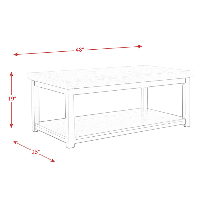 Kansas 3PC Occasional Table Set-Coffee Table & Two End Tables