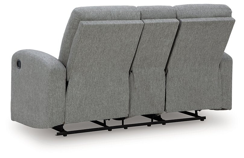 Gauntlet Reclining Loveseat with Console - Faith Furniture (Manhattan, KS)
