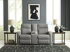 Gauntlet Reclining Loveseat with Console - Faith Furniture (Manhattan, KS)