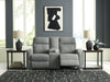 Gauntlet Reclining Loveseat with Console - Faith Furniture (Manhattan, KS)