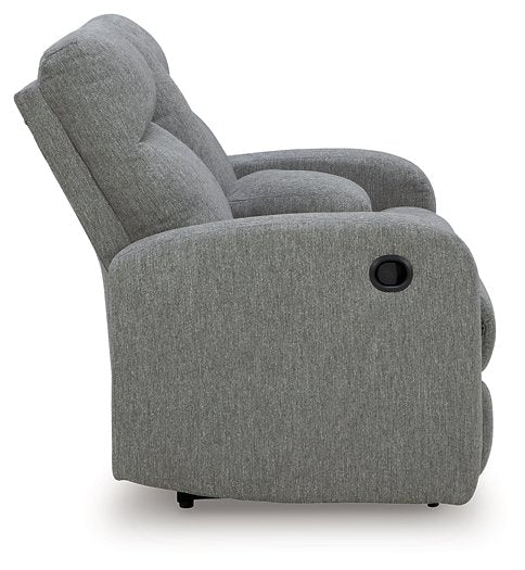 Gauntlet Reclining Loveseat with Console - Faith Furniture (Manhattan, KS)