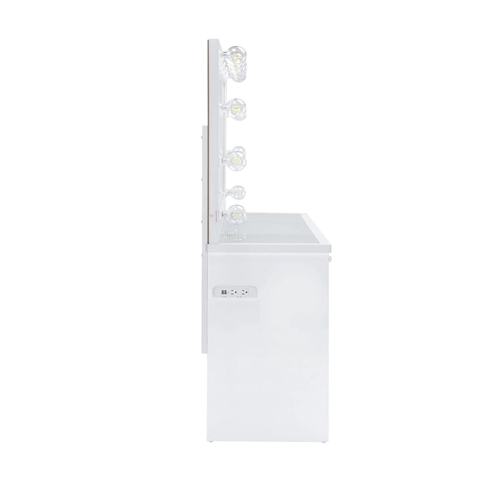 Ariana Complete Dressing Table with Lightbulbs