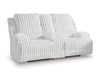 Rhines Falls Power Reclining Loveseat with Console - Faith Furniture (Manhattan, KS)