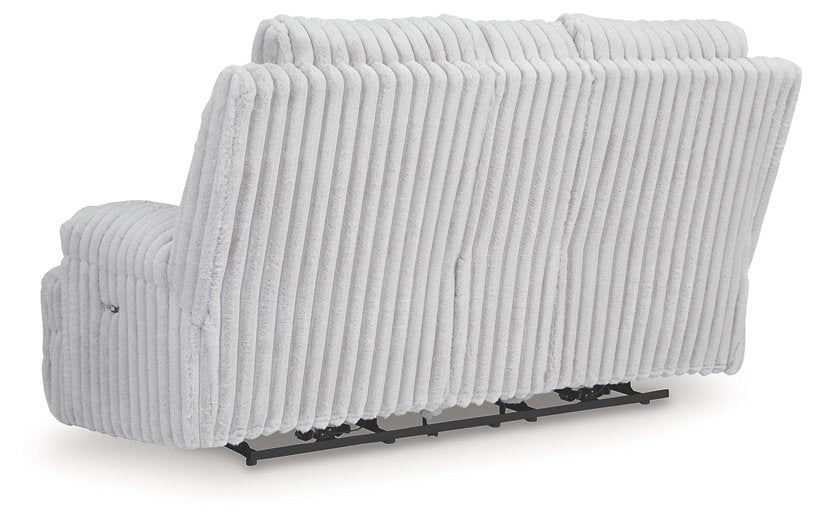 Rhines Falls Power Reclining Loveseat with Console - Faith Furniture (Manhattan, KS)